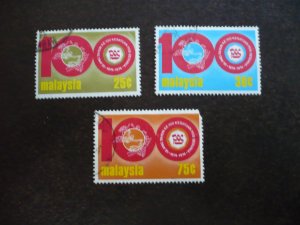 Stamps - Malaysia - Scott# 120-122 - Used Set of 3 Stamps