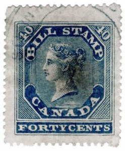 (I.B) Canada Revenue : Bill Stamp 40c (1864)