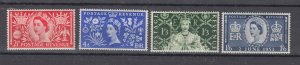 J44127 JL Stamps 1953 great britain set mh #313-6 queen