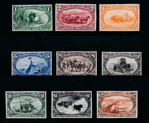 U.S.285P1-293P1 PROOFS, GENUINE UNUSED. CERTIF.