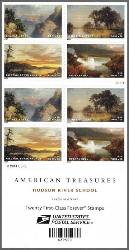 US 4920b (4917 - 4920) Booklet Pane of 20 FOREVER stamps.  FREE SHIPPING!!