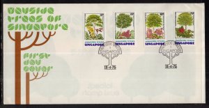 Singapore 243-246 Trees U/A FDC