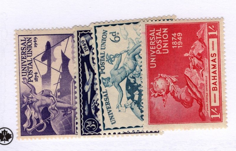 Bahamas #150-153 MH Stains on 6p stamp - Stamp - CAT VALUE $5.35