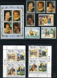 NIUE  LOT OF MINT NH STAMPS 