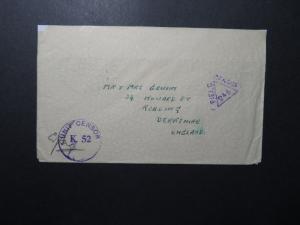 India 1945 Forces Cover / APO 203 (BILSAPUR) / Censored - Z12405