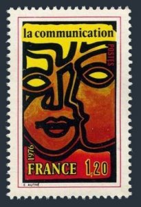 France 1482 two stamps, MNH. Michel 1968. Communications, 1976.