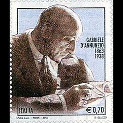 ITALY 2013 - Scott# 3172 Writer Dannunzio Set of 1 NH