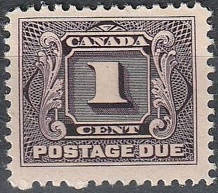 Canada SC# J1 Postage Due Mint Hinged (~1936)