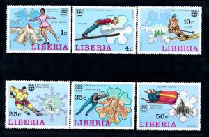 [43515] Liberia 1976 Olympic games Innsbruck Skiing Skating Icehockey MNH