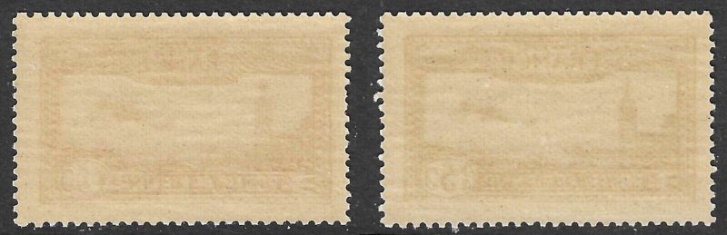 France 1930-1931 Scott C5-6 Airmails, Mint