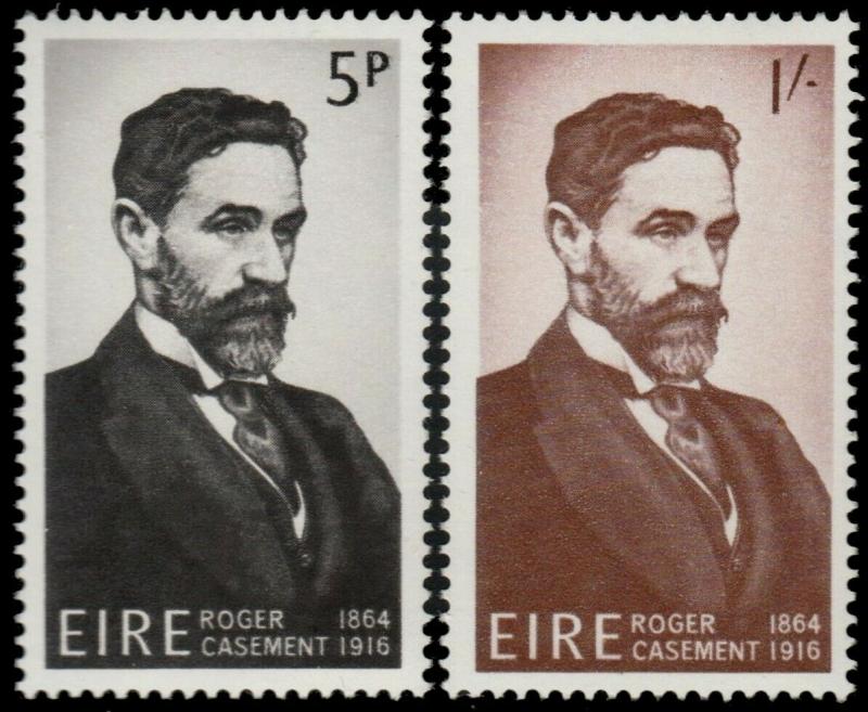 ✔️ IRELAND 1966 - ROGER CASEMENT - SC. 214/215 MNH OG [IR0186]