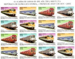 Equatorial Guinea 2005 TRAINS Mini-Sheetlet Sc # 272 