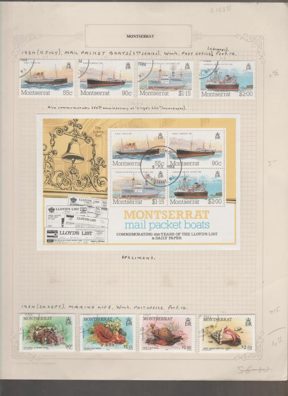 Montserrat Used Stamp Collection