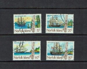 Norfolk Island: 1985, 19th Century Whaling Ships, Fine Used set.