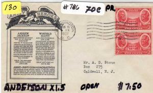 #786, FDC, ANDERSON, CV=$5.00, (2012)