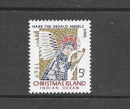 CHRISTMAS ISLAND #34  CHRISTMAS 1969  MNH