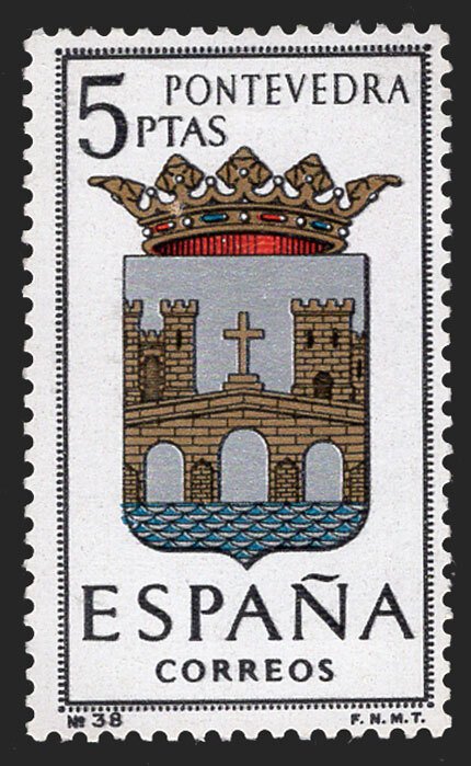 Spain 1965 Provincial Arms - Pontevedra 5p. Scott.1082 (#1)