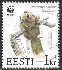 ESTONIA 1994 1k Flying Squirrels WWF Issue Sc 270 VFU