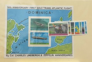 Stamps Dominica Scott #562-8, 569 nh