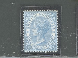 1872-79 BRITISH HONDURAS, Stanley Gibbons #12- 1d. blue - MH*