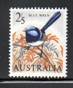 Australia Sc 371 1963 2/ 5d Blue Wren stamp mint NH