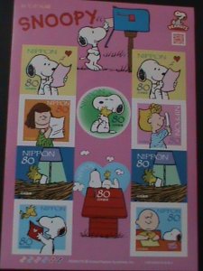 JAPAN-2010-SC#3206 CARTOON MOVIE- SNOOPY & PEANUTS-MNH SHEET VERY FINE