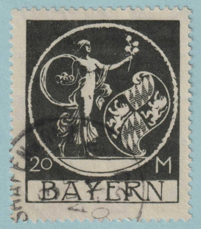GERMAN STATES - BAVARIA 254  USED - NO FAULTS VERY FINE! - EPH