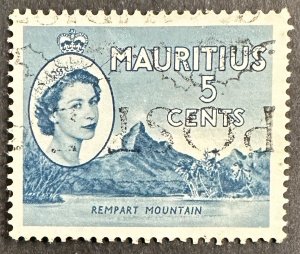 Mauritius #254 Used VF 5c Rempart Mountain 1953 [G28.8.1]