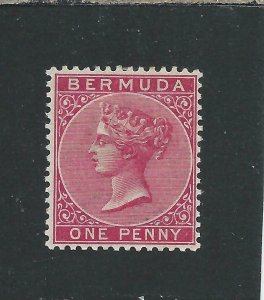 BERMUDA 1883-1904 1d CARMINE-ROSE MM SG 24 CAT £60