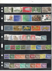 IRELAND COLLECTION ON STOCK SHEET MINT/USED