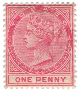 (I.B) Tobago Revenue : Duty Stamp 1d (1890)