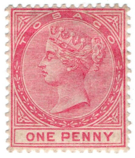 (I.B) Tobago Revenue : Duty Stamp 1d (1890)