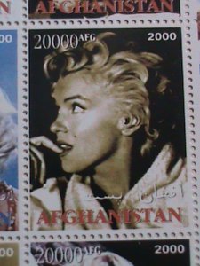 ​AFGHANISTAN -2000 MARILYN MONROE MNH SHEET. #3