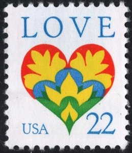 SC#2248 22¢ Love Single (1987) MNH