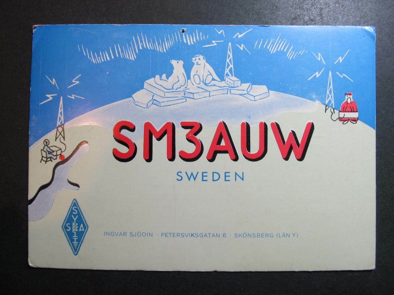 10573 Amateur Radio QSL Card SKONSBERG SWEDEN