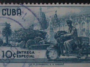 ​CUBA-1927-SC#E6- SPECIAL DELIVERY-USED-VERY FINE-97 YEARS OLD STAMP-LAST ONE
