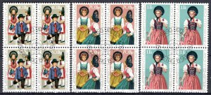 Liechtenstein Scott # 628 - 630, used, first day cancellation, b/4 each