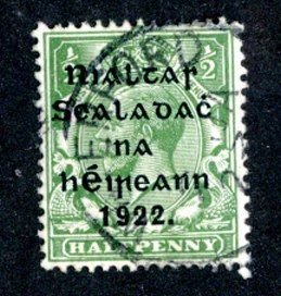 1922 Ireland Sc#19 used ( 2358 BCX4 )