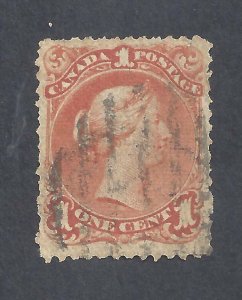 CANADA # 22ii USED 1ct RED-BROWN LQ, BOTHWELL PAPER BS21294