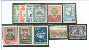 Ecuador #649/650/656/C287/ Unused Single