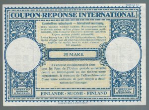 Finland 1955 International Reply Coupon IRC 30 mark