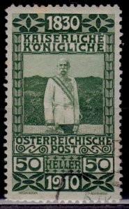 Austria, 1910, Emperor Franz Josef's 80th Birthday, 50h, used