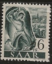 Saar |||  Scott # 157 - MH