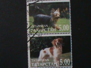 ​RUSSIA-TATAPCTAH-WORLD FAMOUS DOGS FANCY CANCEL-VF-LAST ONE-HARD TO FIND