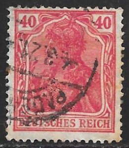 Germany 124: 40pf Germania with imperial crown, used, F