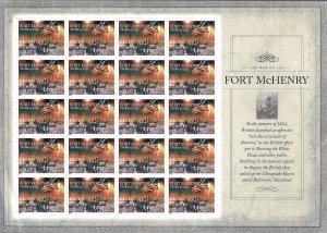 US 4921 - Pane of 20 FOREVER stamps. War of 1812 - Ft. McHenry. FREE SHIPPING!!