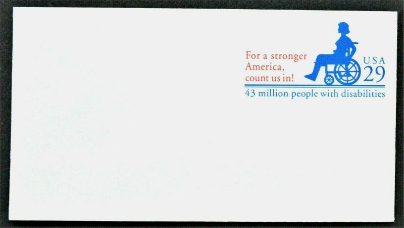 1992 US Sc. #U629 stamped envelope, 29 cent mint, very good shape