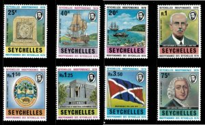 Seychelles 1976 - Seychelles Independence Day - Set of 8v - Scott 343-50 - MNH