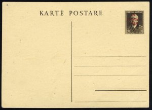 German WWII Occupation, Albania #Mi.P2 Cat€425, 1942 Postal Stationery, 10q...