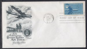 United States Scott C49 Artmaster FDC - 1957 Airmail Issue #2